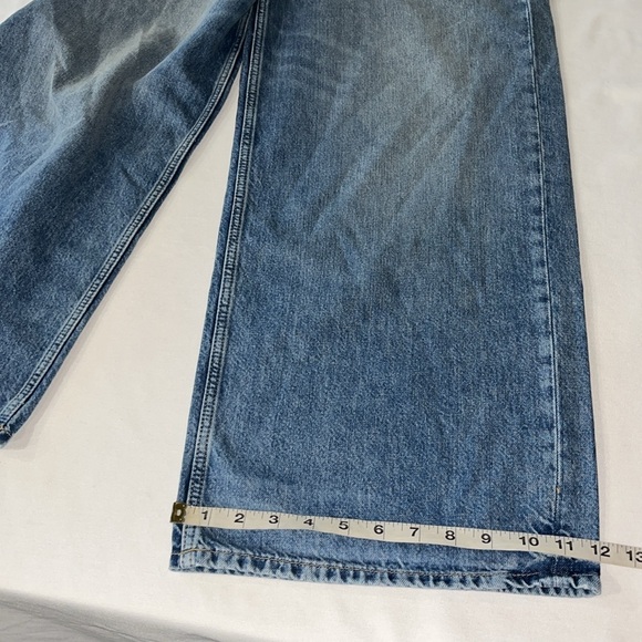 FREE PEOPLE WE THE FREE Waterfalls Baggy Wide Leg Jeans, 25 S - Picture 13 of 15